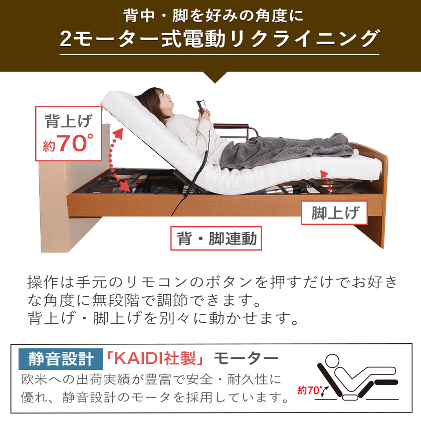 電動リクライニングベッド
