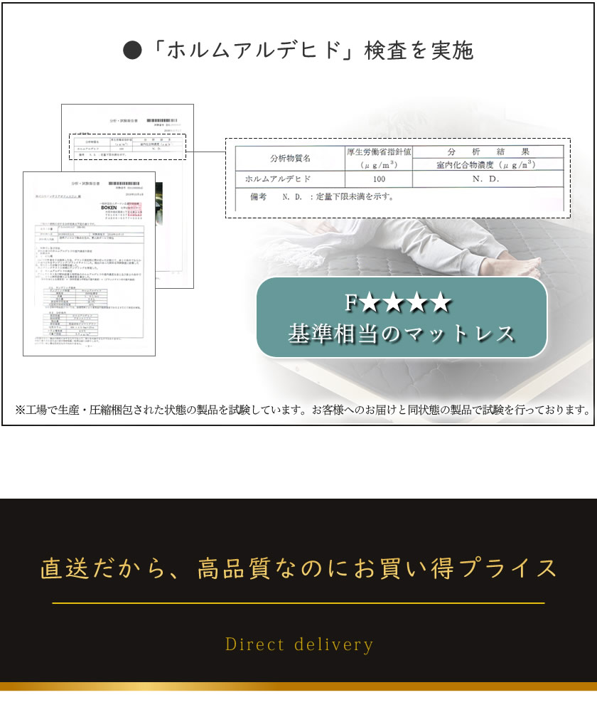 第三者機関による品質検査をクリア