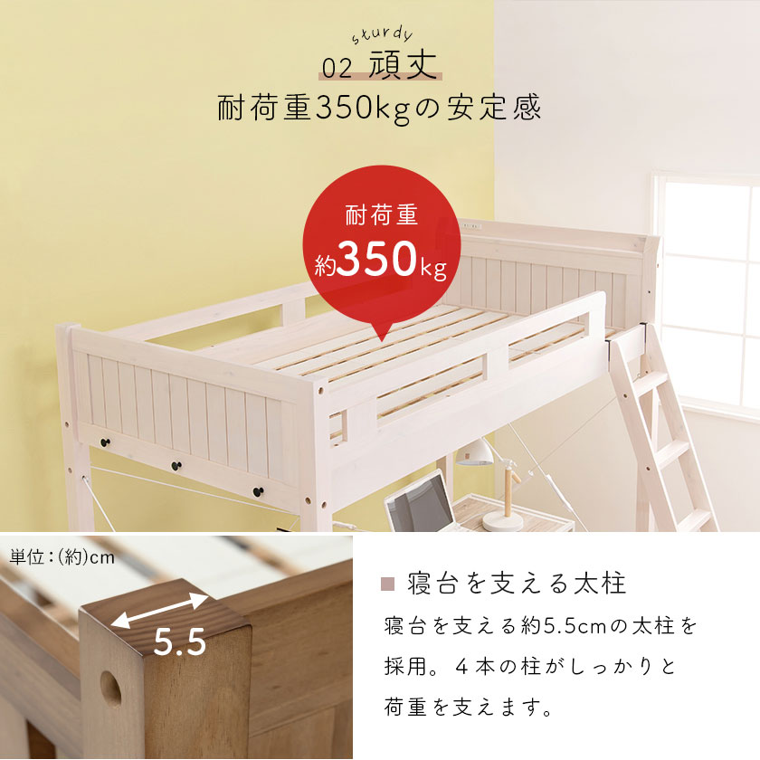 耐荷重３５０ｋｇの安定感