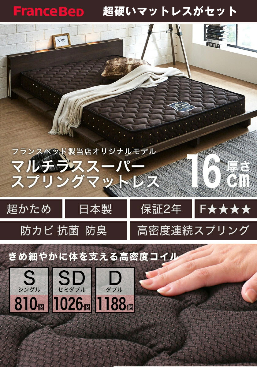 超硬マルチラスマットレス付き