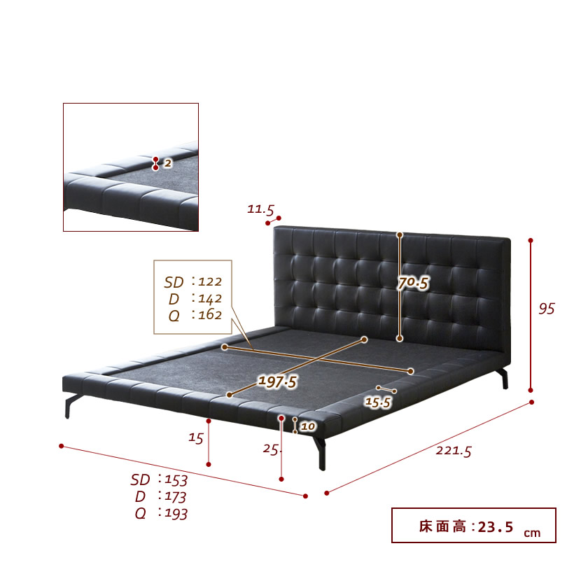 バレンタ レザーベッド フレームのみ ダブル Leather Bed Valenta ダブルベッド Pvcレザー張り 国内最大級のベッド通販専門店ネルコ Neruco バレンタ レザーベッド フレームのみ ダブル Leather Bed Valenta ダブルベッド Pvcレザー張り 国内最大級のベッド通販専門店ネルコ Neruco