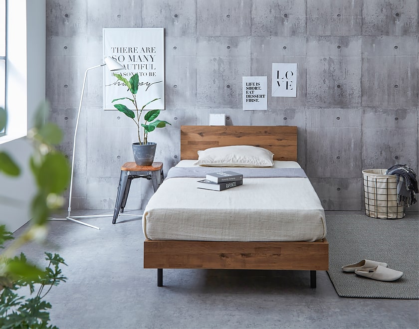 棚付きベッド すのこベッド ベッドフレームのみ ベッド シングル 宮付きベッド コンセント 木製 脚付きベッド おしゃれ