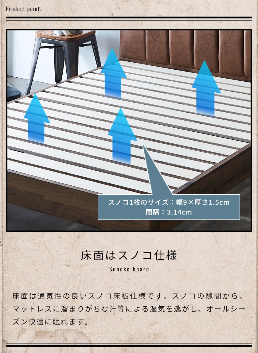 イヴェールベッドはすのこベッド