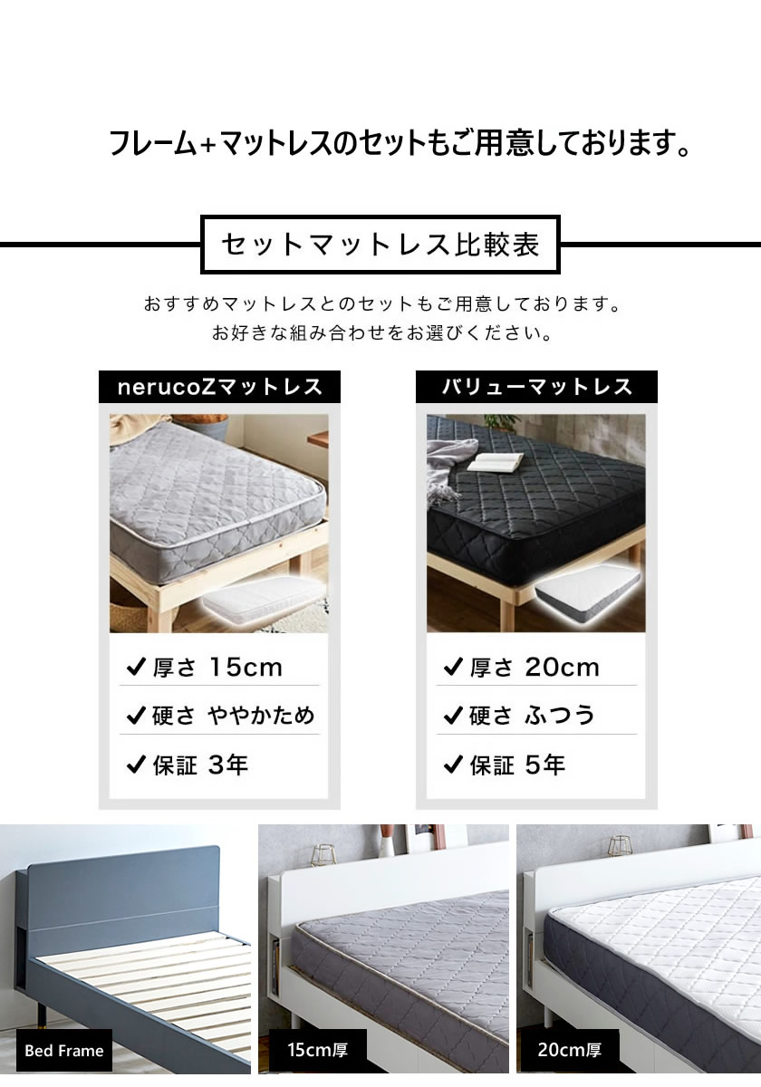 フレーム単品・マットセットもご用意