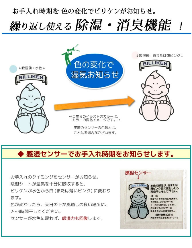 色でお知らせ感湿センサー