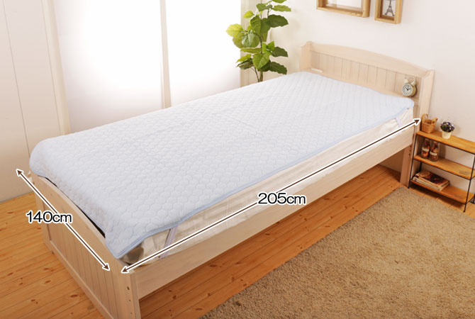 敷きパット ダブル 綿100% 140×205cm パイル地 タオル生地 両面使用可 ピンク イエロー ブルー グリーン ベッドパッド ベッドパット  | ベッド・マットレス通販専門店 ネルコンシェルジュ neruco