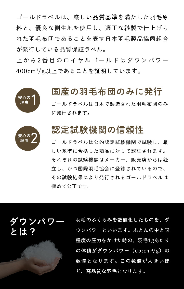 羽毛掛ふとん キング ホワイトダックダウン93 ロイヤルゴールドラベル羽毛布団 防ダニ加工 日本製 羽毛掛け布団 国内最大級のベッド通販専門店ネルコ Neruco 羽毛掛ふとん キング ホワイトダックダウン93 ロイヤルゴールドラベル羽毛布団 防ダニ加工 日本製 羽毛掛け布団 国内最大級のベッド通販専門店ネルコ Neruco