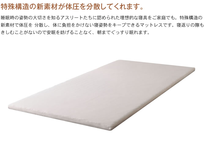 3次元高反発オーバーレイマット ダブルサイズ ダブルマットレス 高反発 体圧分散 へたりにくい 日本製 国産 国内最大級のベッド通販専門店ネルコ Neruco