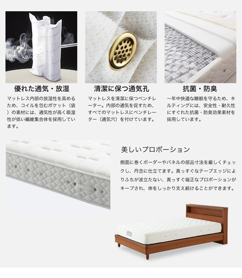 45430円 超格安価格 日本ベッド ビーズポケットベーシック ハーフクィーンサイズ 11272 日本ベッド正規販売店