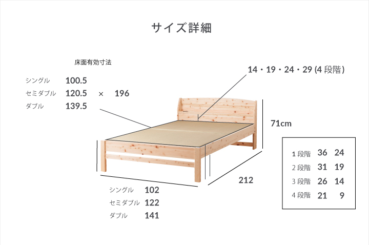 ひのき畳ベッド