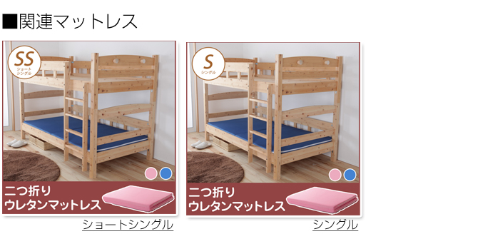 ひのきロフトベッド関連マット