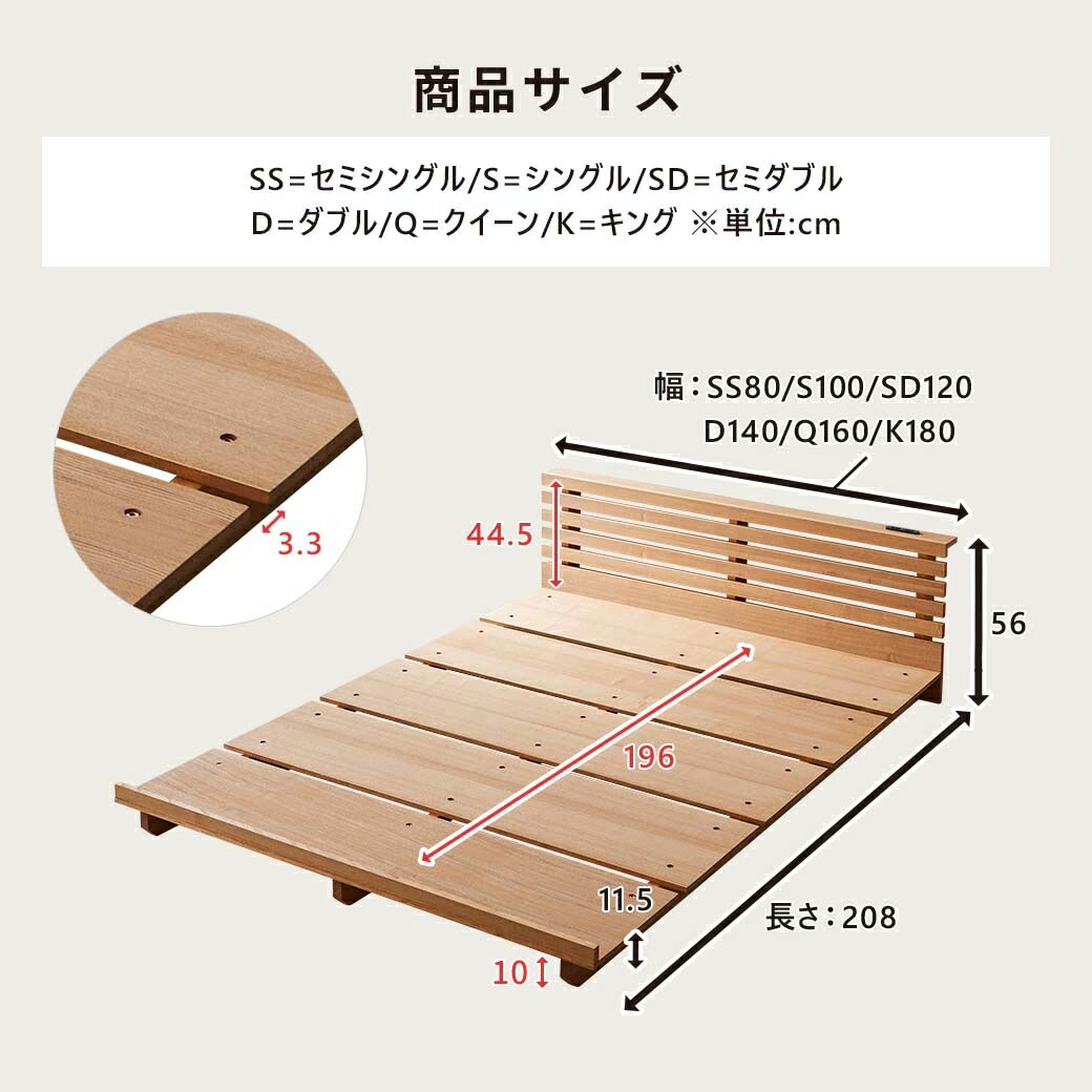ヘッドボード背面