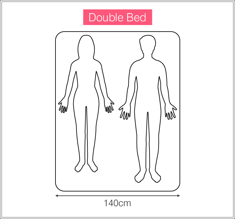 ダブル ベッド サイズ