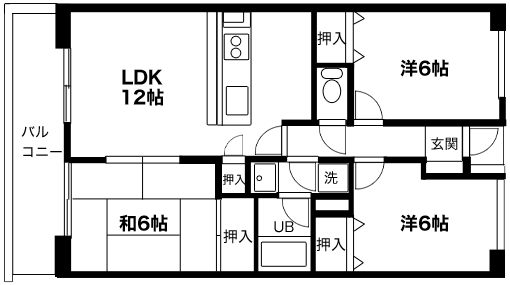 マンションの間取り図