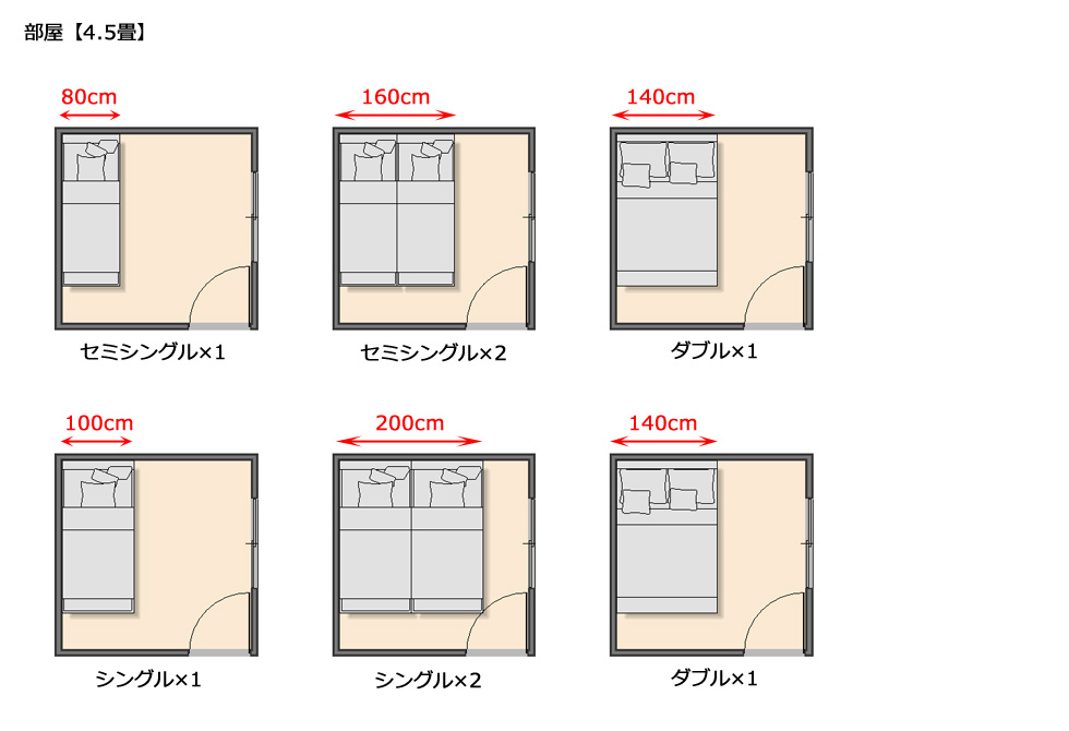 狭い部屋でも大丈夫 Ssサイズの小さめベッド特集 4 5畳で比較 眠りの情報発信 国内最大級のベッド通販専門店ネルコ Neruco