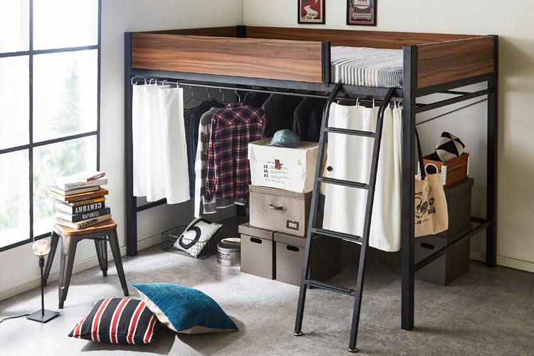 ロフトベッド以外のスペースを有効に活用